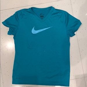 Nike Dri-Fit T-shirt Teal, Youth XL/Women’s XS